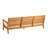 Echols 3-Person Solid Teak Wood Sofa