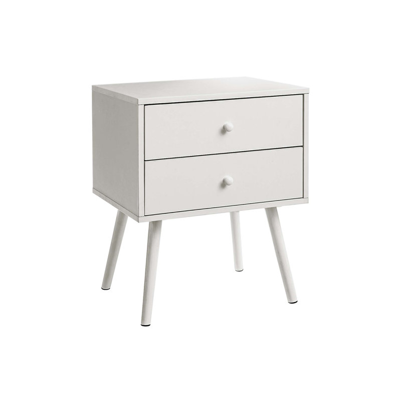 Modern Accent Table with Storage Drawers