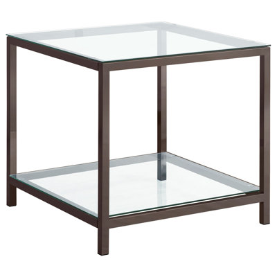 Harway Glass Top End Table