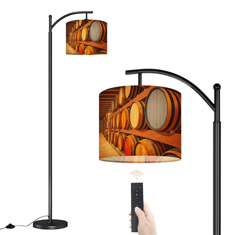 Lampe sur pied avec abat-jour réglable Arc