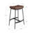 2-Pack Upholstered Counter Height Saddle Bar Stool-1133445345-1140107954
