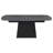 Black Faux Marble Extension Leaf Dining Table