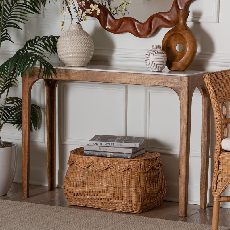 Console en marbre Baxton Studio Lluvia