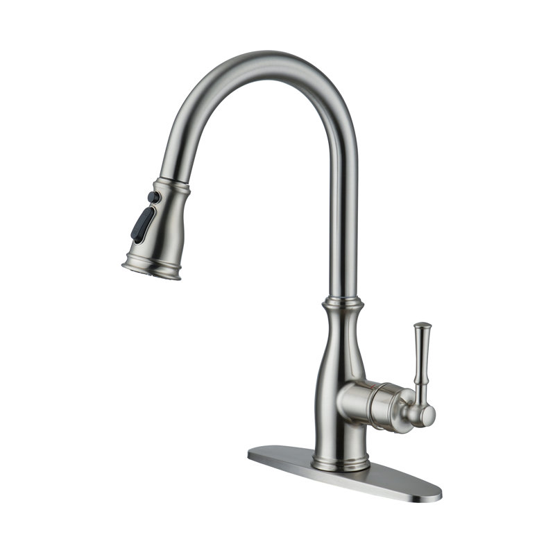Clihome Kitchen Faucet, Brushed Nickel