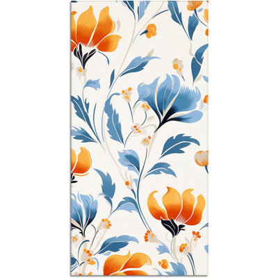 Serviette de plage surdimensionnée à imprimé floral 32 x 63 pouces Serviette absorbante à séchage rapide polyvalente à motif floral pour camping en plein air avec piscine pour adultes, Multi Plus, vous recevrez un sac fourre-tout en toile de style plage
