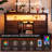 47"W Drawer Dresser, Tv Stand For 55" Tvs with RGB LED Lights & Charging Station - 4 Fabric Storage Drawers-318539389
