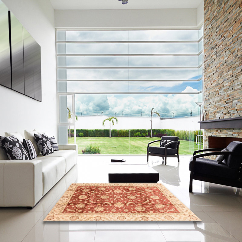 Tapis abstrait moderne 3885, Carré 5 pi