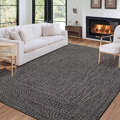 Modern Rugs for Bedroom Imitation Braided Pattern Soft Carpet