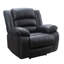 Fauteuil inclinable manuel en cuir végétalien Lamyiah-844157016
