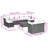 Vidaxl Garden Sofa Set Black