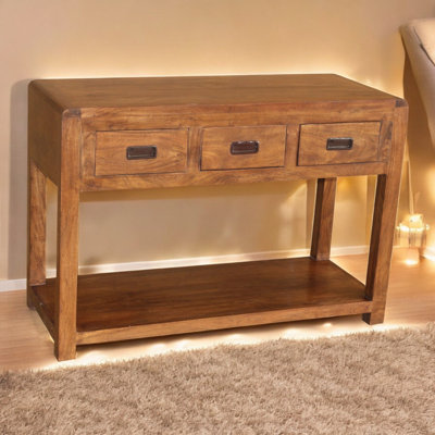 110cm Solid Wood Console Table