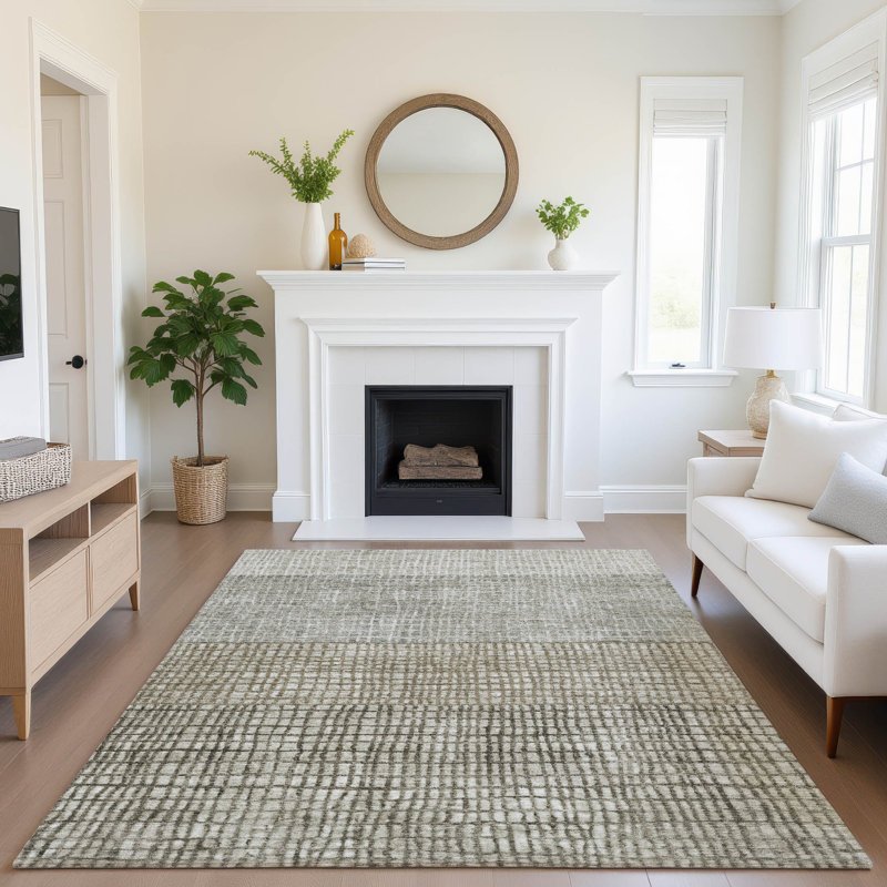 Tapis géométrique de qualité supérieure lavable à la machine Monnier AMF1831, Rectangle 10 pi x 14 pi