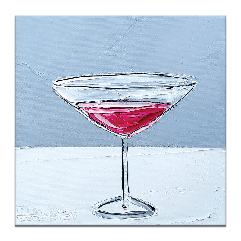 Pink Flamingo by Angela Hawkey - Painting, Wrapped Canvas, 41cm H x 41cm W x 3cm D