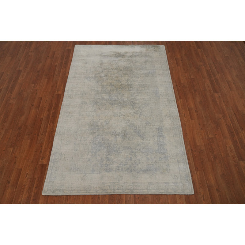 Tapis indien moderne et abstrait 5 x 8