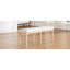 Banc rembourré pour salle à manger, conception rétro, 50,4 pouces, 6 pieds solides, capacité de 330 lb, aspect naturel du bois vieilli