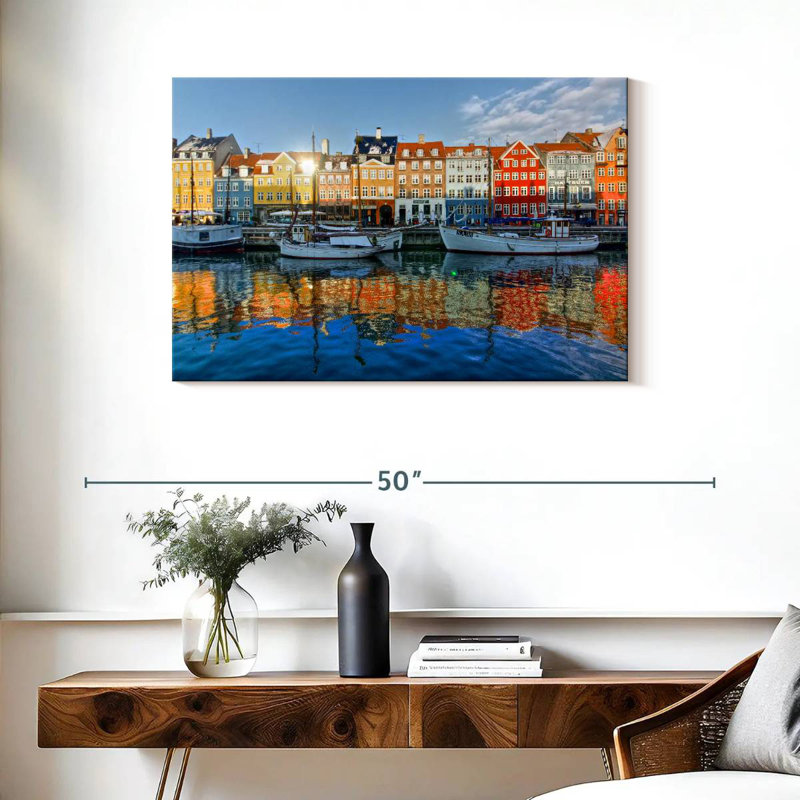 Canal Nicci Nyhavn en Europe, H 24 po x l 36 po