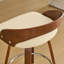 Ensemble de 2 tabourets en cuir avec repose-pieds en cuir-1492904611