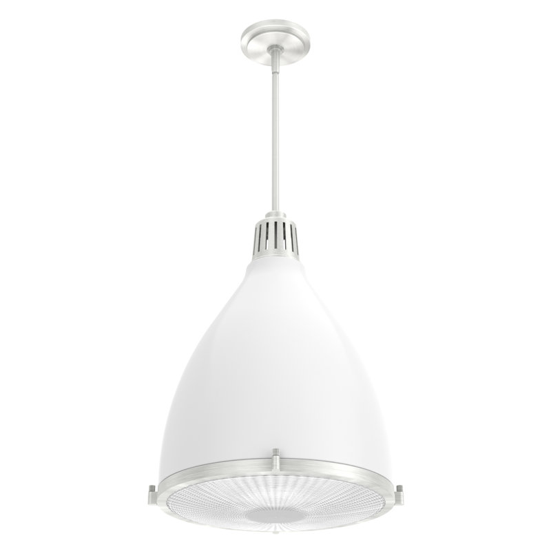 Bluff View 3 - Light Dome Pendant, Large, Fresh White, 3 Lights