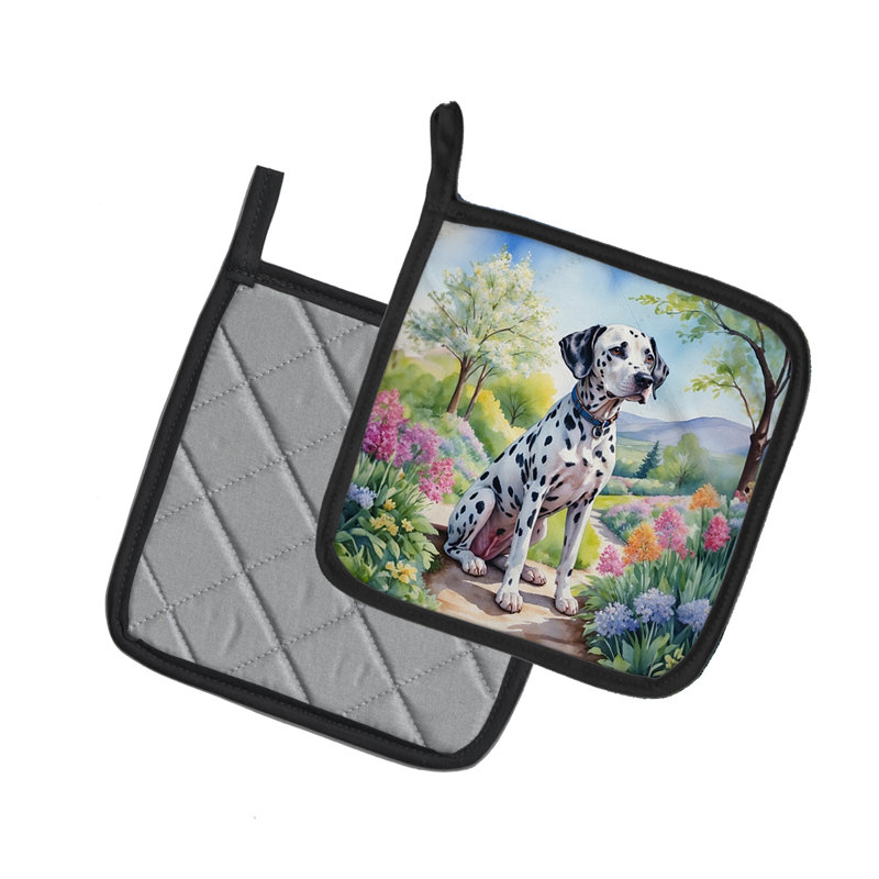 Caroline's Treasures Floral Polyester Potholder Set
