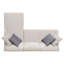 Canapé modulaire en L rembourré avec coussins