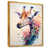 Toile avec cadre flottant or