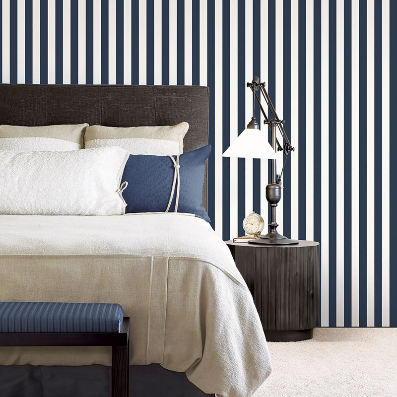 Dristy 10m x 52.8cm Matte Wallpaper Roll, Navy