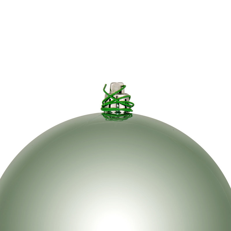 Décoration de boule décorative des Fêtes, H 6 po x l 6 po x P 6 po, Menthe givrée brillante, 4