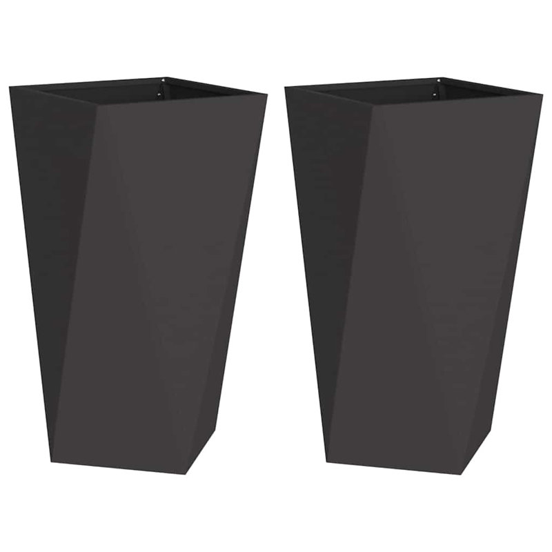 Planter Box, 75cm H x 40cm W x 40cm D, Black