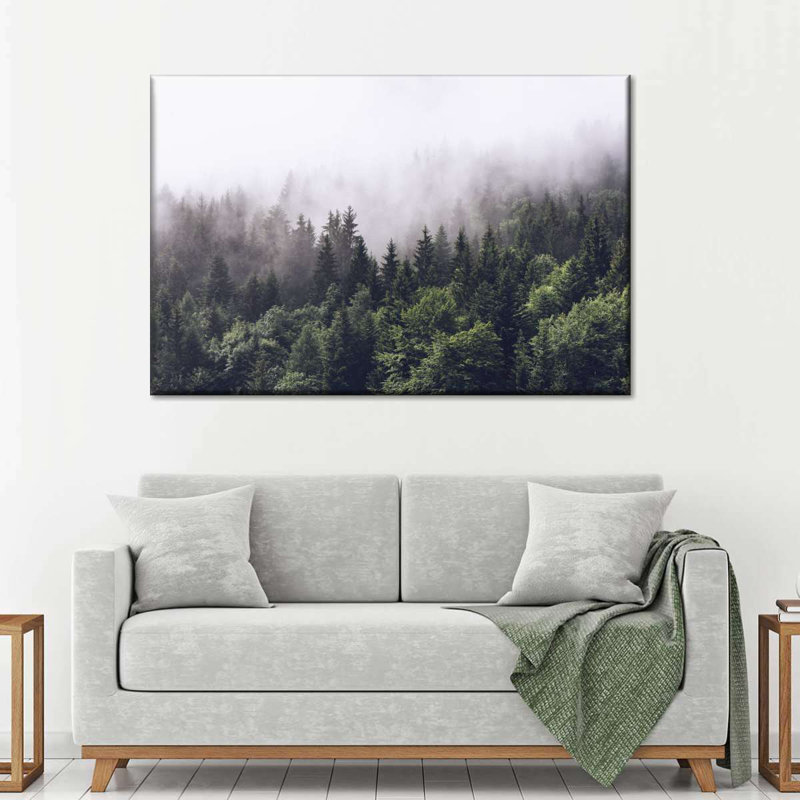 " Misty Pine Forest ", 34" H x 51" W x 1.25" D