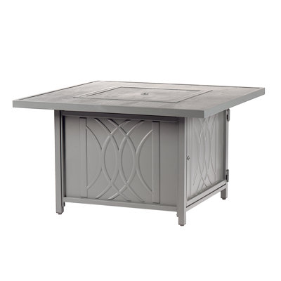 Herr Square Aluminum Propane Fire Pit Table