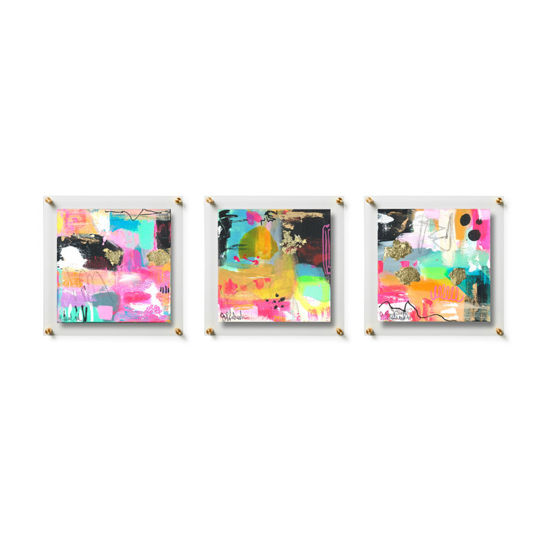 Trio Picture Frame, Gold