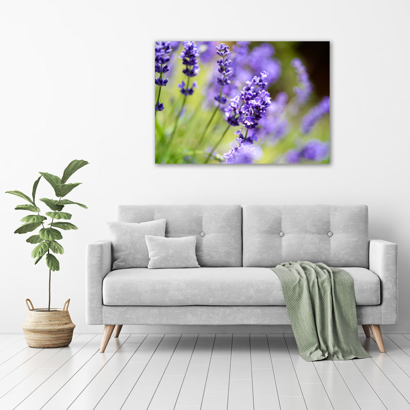 Lavender - No Frame Print on Glass
