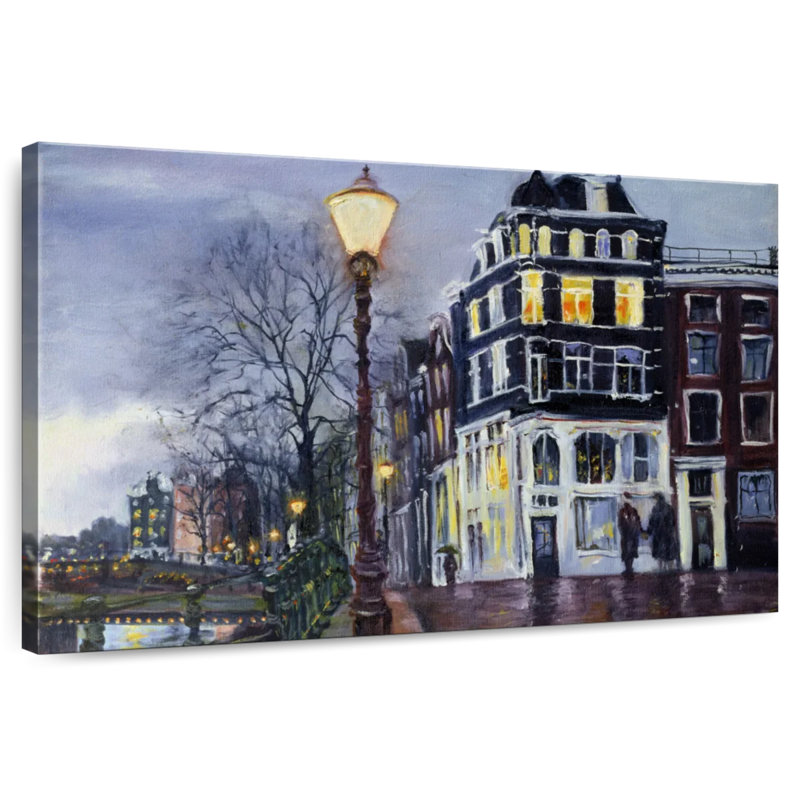 Sirci au crépuscule, Amsterdam, H 30 po x l 45 po