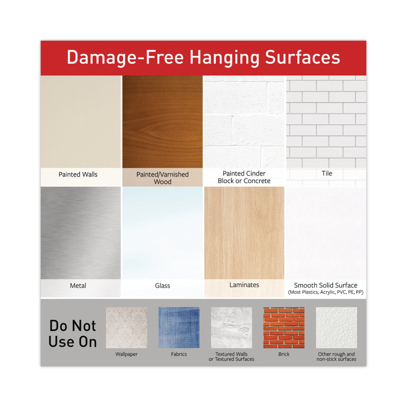 White Medium Self-Adhesive Metal and Plastic Hooks