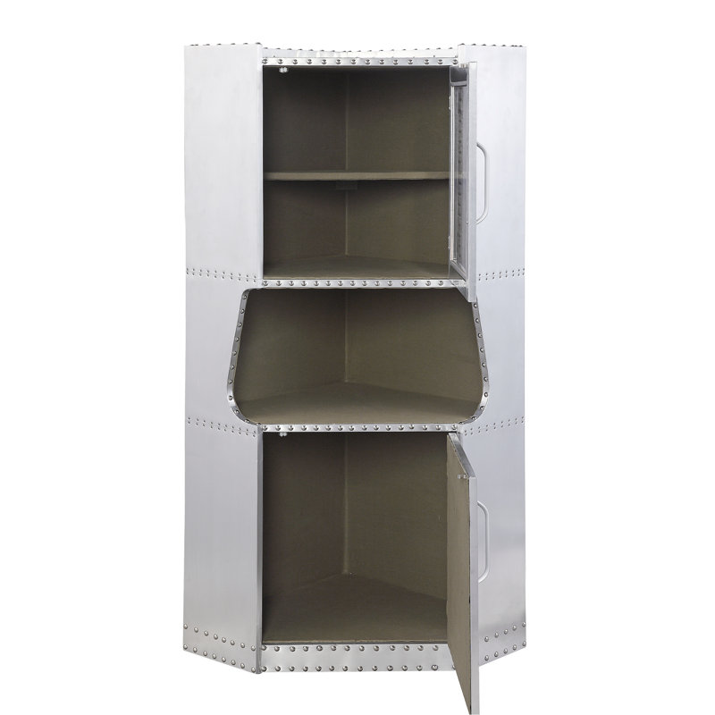 Armoire en aluminium à 2 portes avec tablette pour une utilisation quotidienne