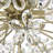 Arbel 6-light 22.4 " Brushed Silver-ish Champagne Daisy Flower Crystal Chandelier