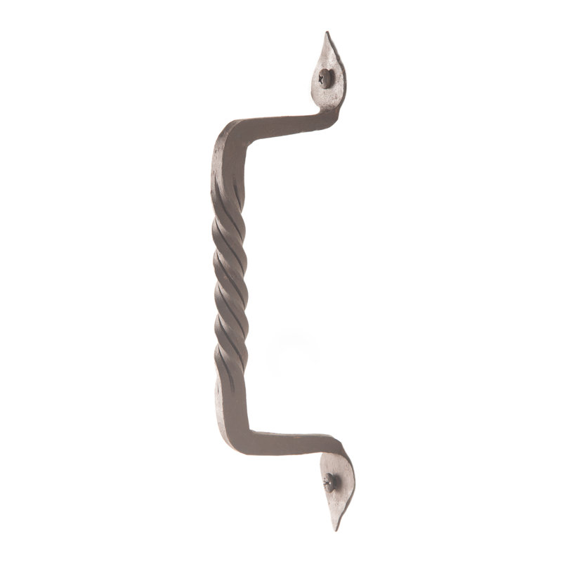 Poignée / poignée de porte en fer fabriquée à la main, Oxidized