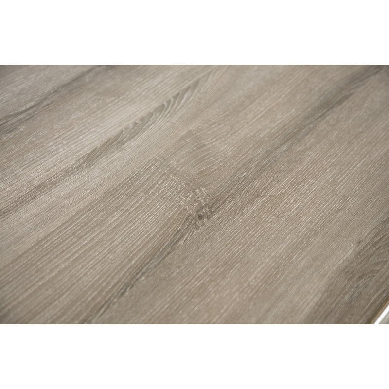 59.4" W Transitional Dining Table, Gray, Gray