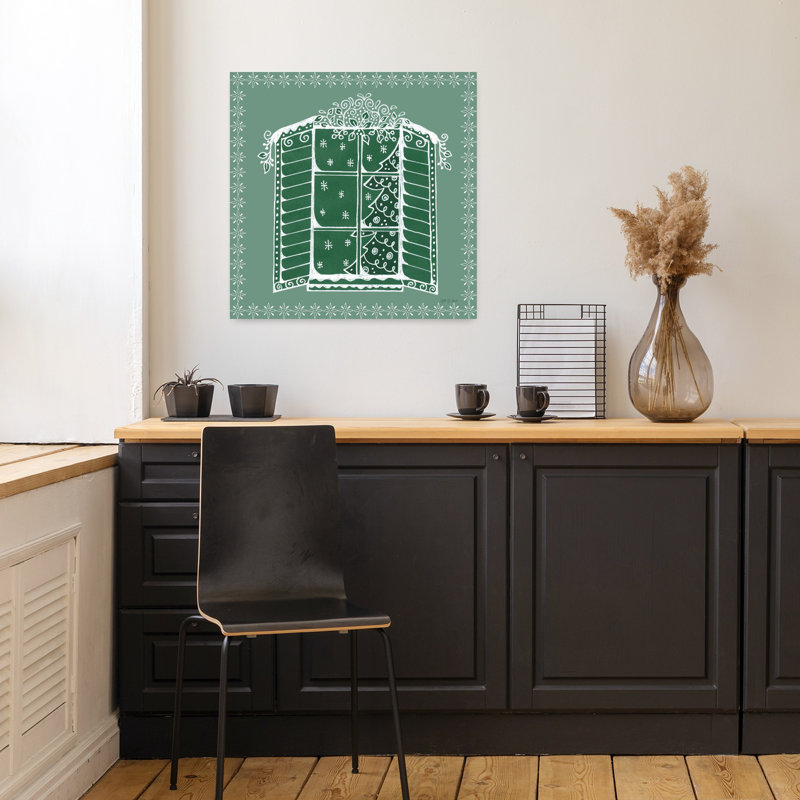 Casse-noisette contemporain avec art de Noël, H 18 po x l 18 po