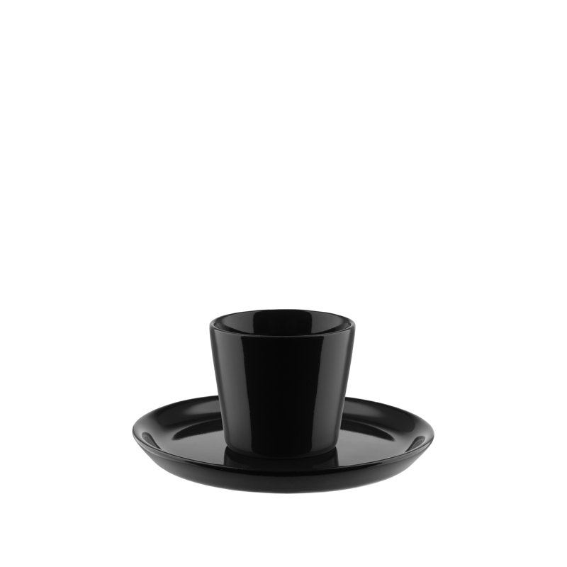 Tonale Stoneware Espresso Cup, 250 ml, Black