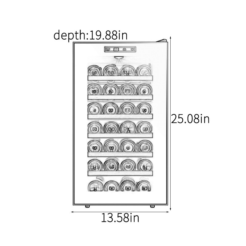 Home thermostatic wine cabinet