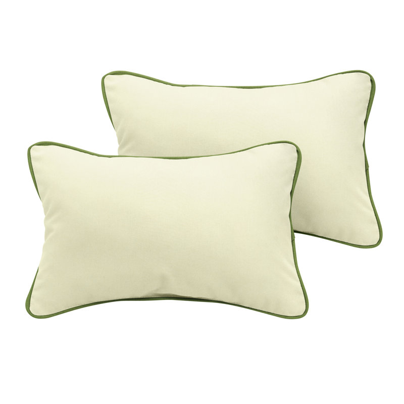Coussin lombaire intérieur / extérieur Frasier Sunbrella, 12 po x 24 po