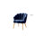 Lilly Velvet Barrel Chair-1302641021