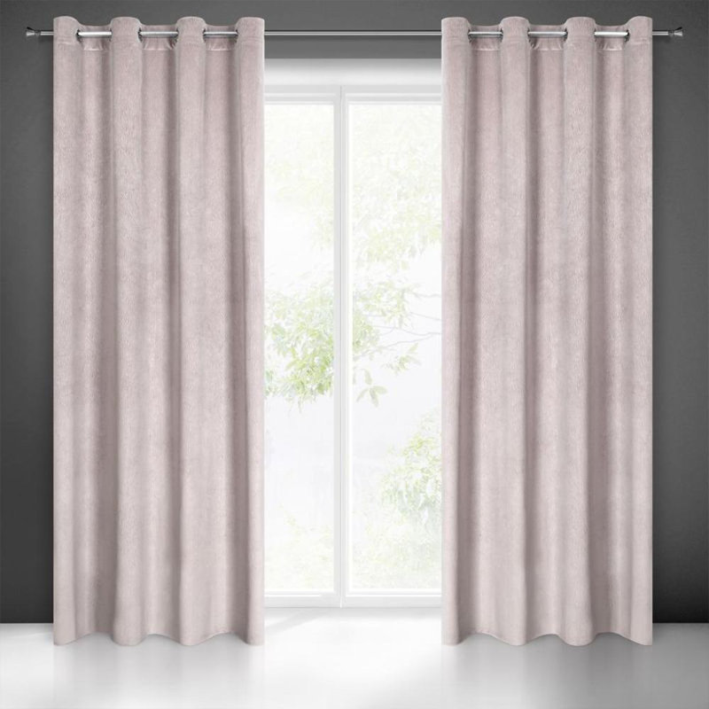 Blackout Curtain Single Panel, Powder