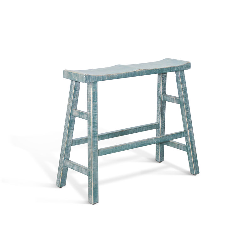 Ashat Solid Wood Bench, Sea Grass, 30" H x 33" W x 15.5" D