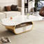 Table basse moderne avec plateau en pierre frittée Modern Butterfly
