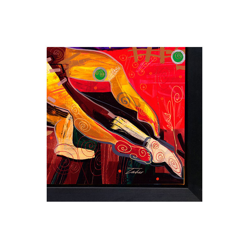 April, Canvas Painting by Tadeo Zavaleta, 32x32 streched and framed 
