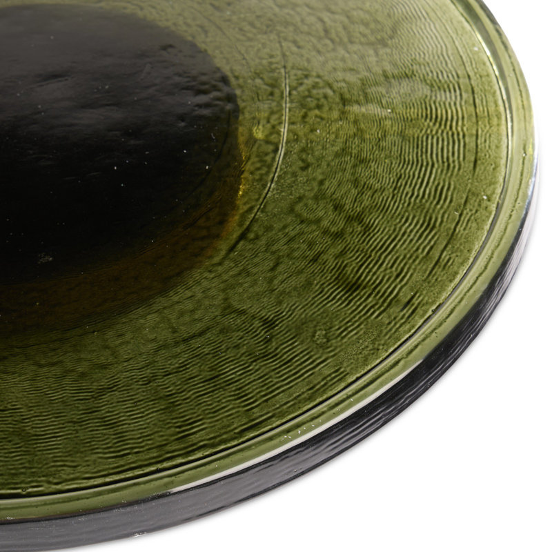 Suz Lazy Susan, Moss Cast Glass