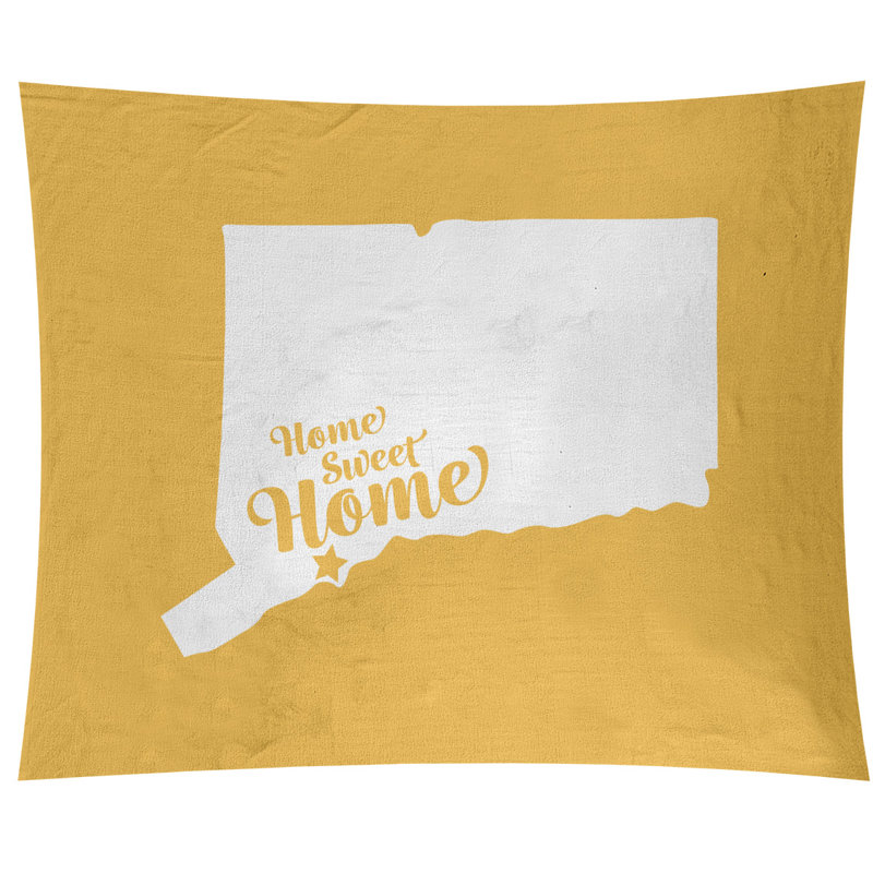 Tapisserie murale bridgeport doux pour la maison, H 27,5 po x l 37,5 po, Jaune