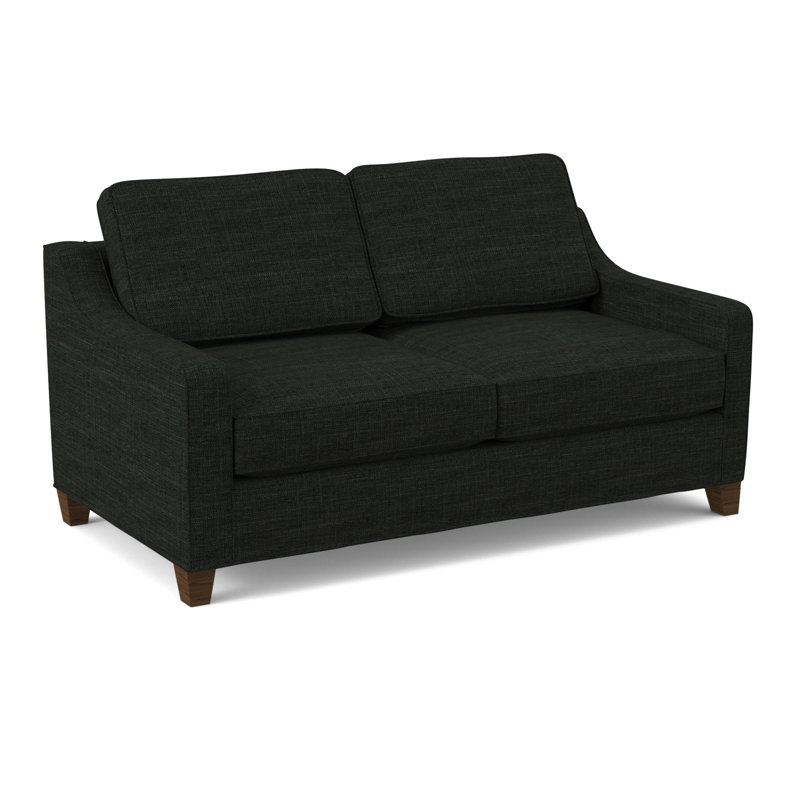 Clark 74" Square Arm Sofa with Reversible Cushions, Cafelle, Ridgecrest Meadow